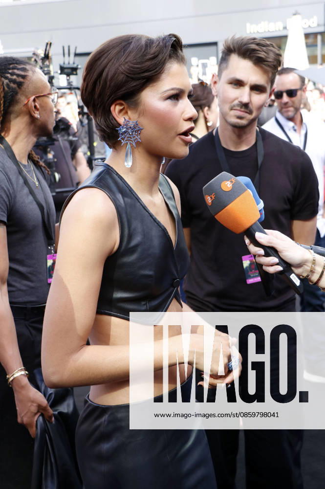 Zendaya at the fan event for the movie Spider-Man Foto:xA.xFuturexImagex spiderman_berlin_6692