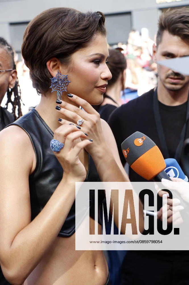 Zendaya at the fan event for the movie Spider-Man Foto:xA.xFuturexImagex spiderman_berlin_6696