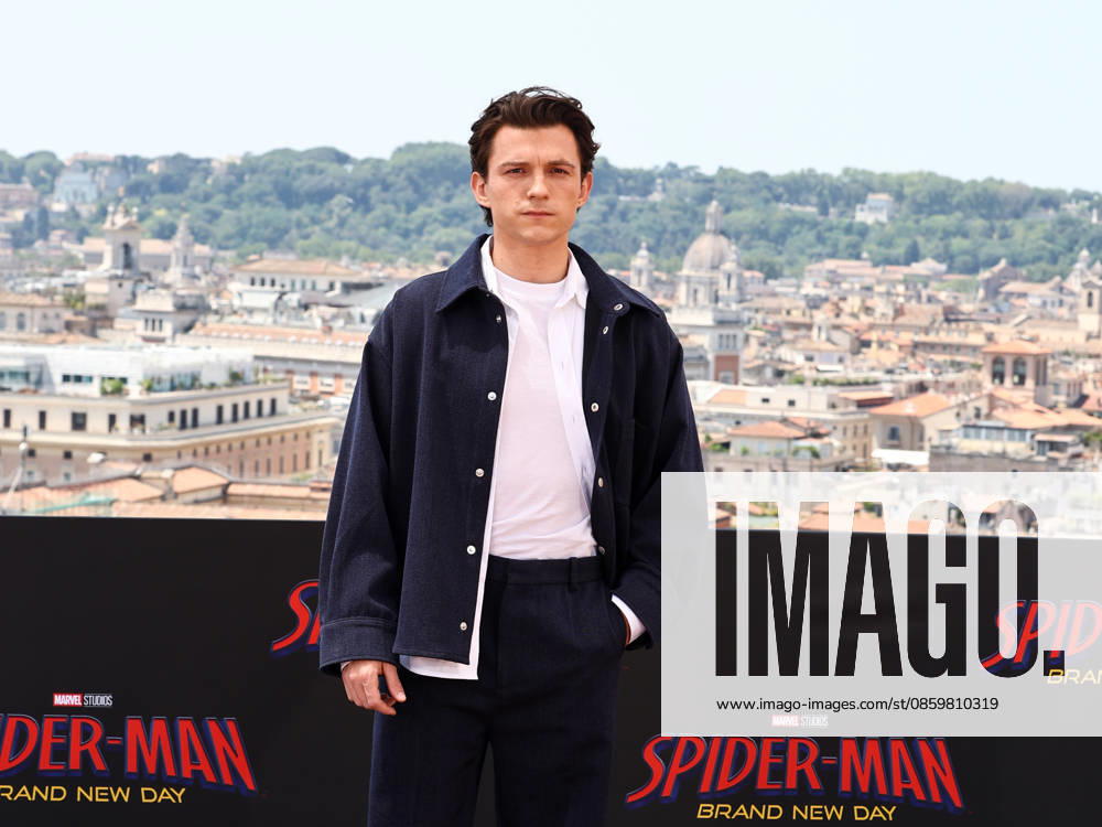 IPA85968597 - Rome, Hotel De la Ville, photocall for the movie Spider-Man: A New Beginning. Pictured: Tom Holland