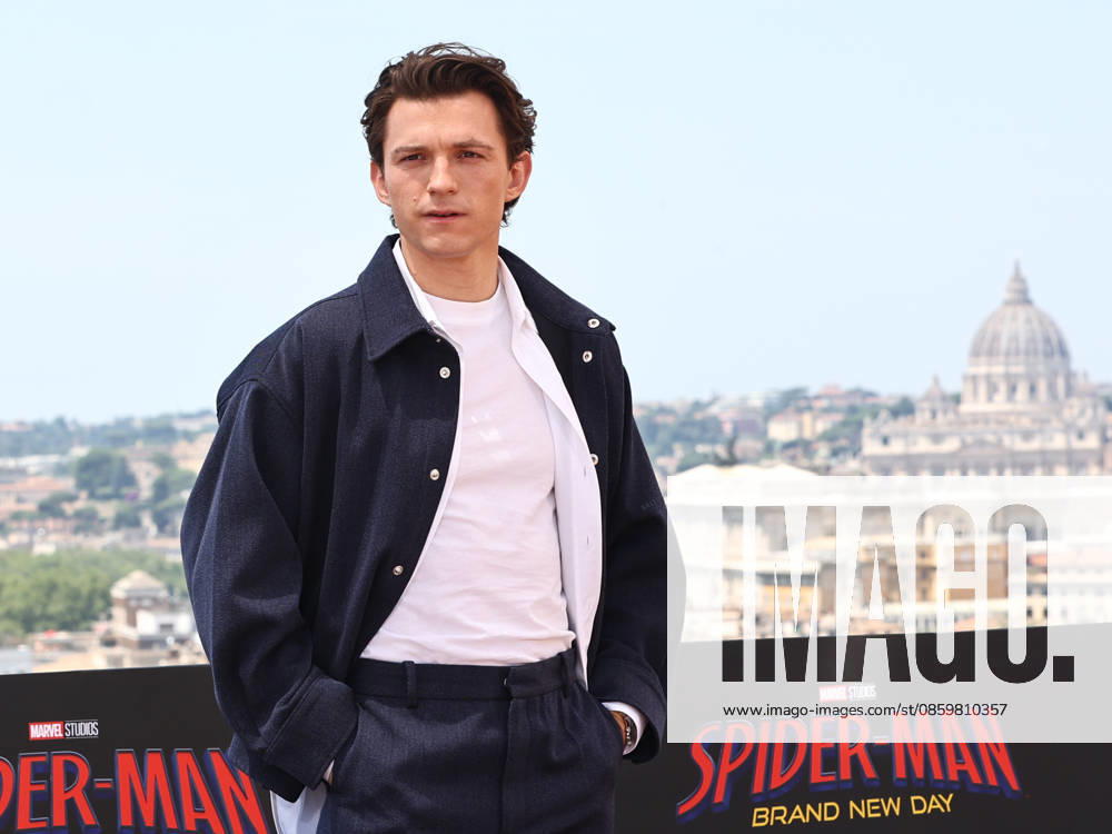 IPA85968586 - Rome, Hotel De la Ville, photocall for the movie Spider-Man: A New Beginning. Pictured: Tom Holland