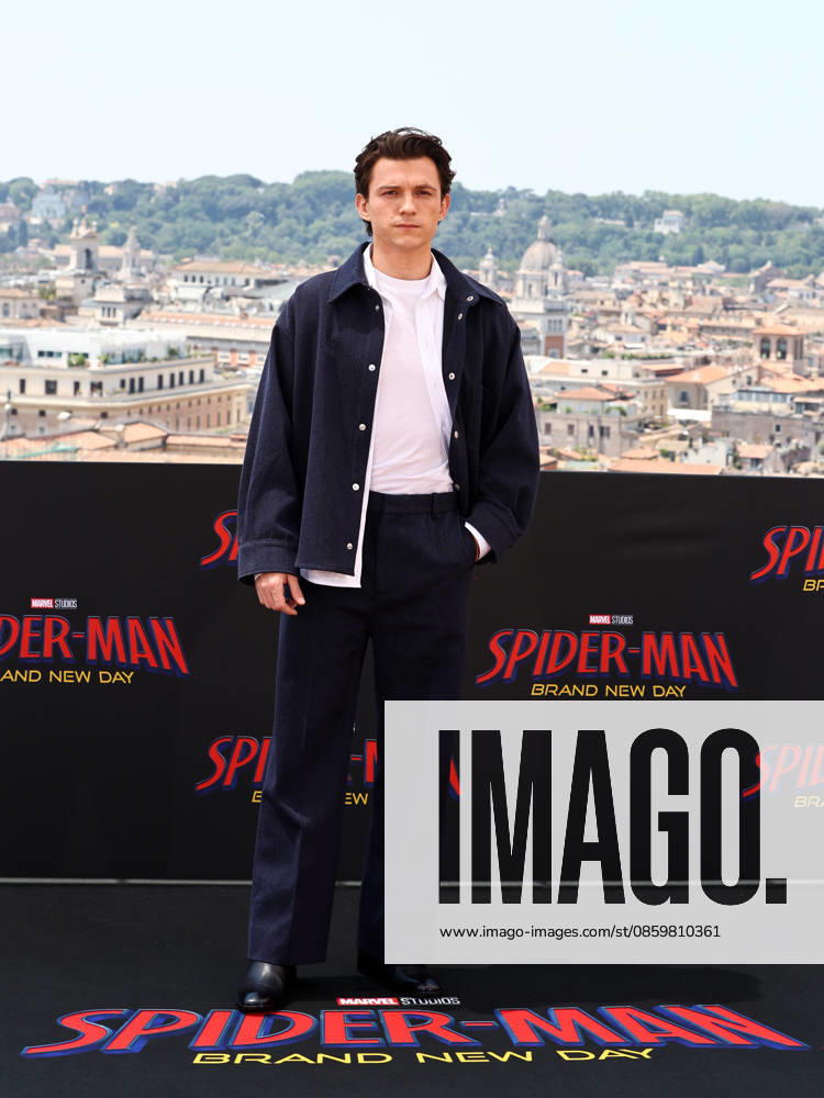 IPA85968595 - Rome, Hotel De la Ville, photocall for the movie Spider-Man: A New Beginning. Pictured: Tom Holland
