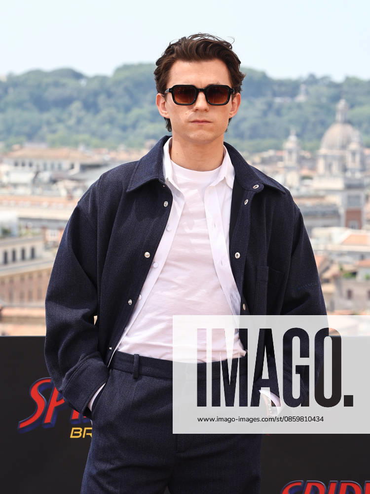 IPA85968660 - Rome, Hotel De la Ville, photocall for the movie Spider-Man: A New Beginning. Pictured: Tom Holland