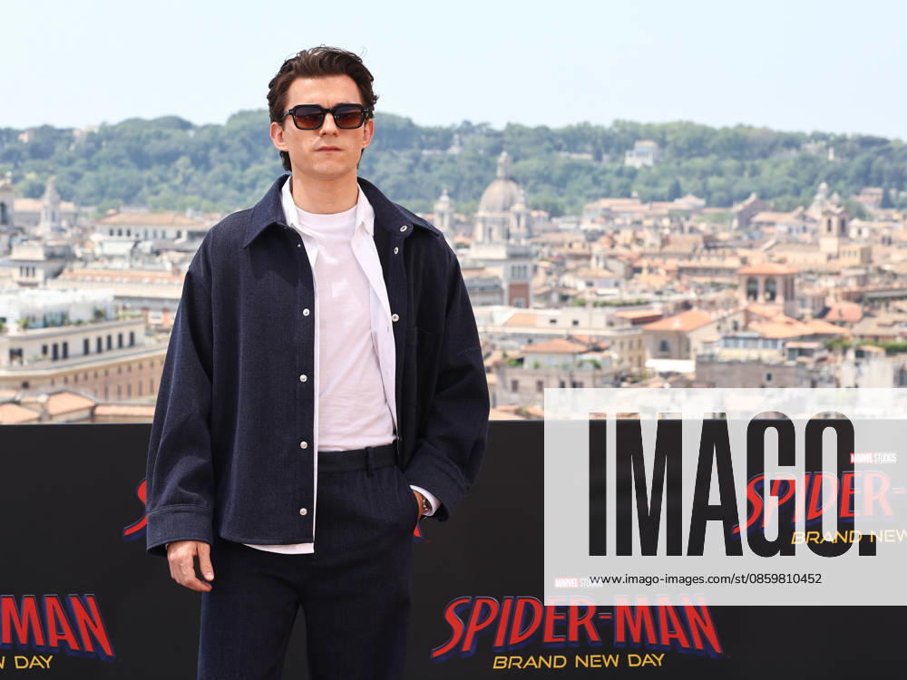IPA85968662 - Rome, Hotel De la Ville, photocall for the movie Spider-Man: A New Beginning. Pictured: Tom Holland