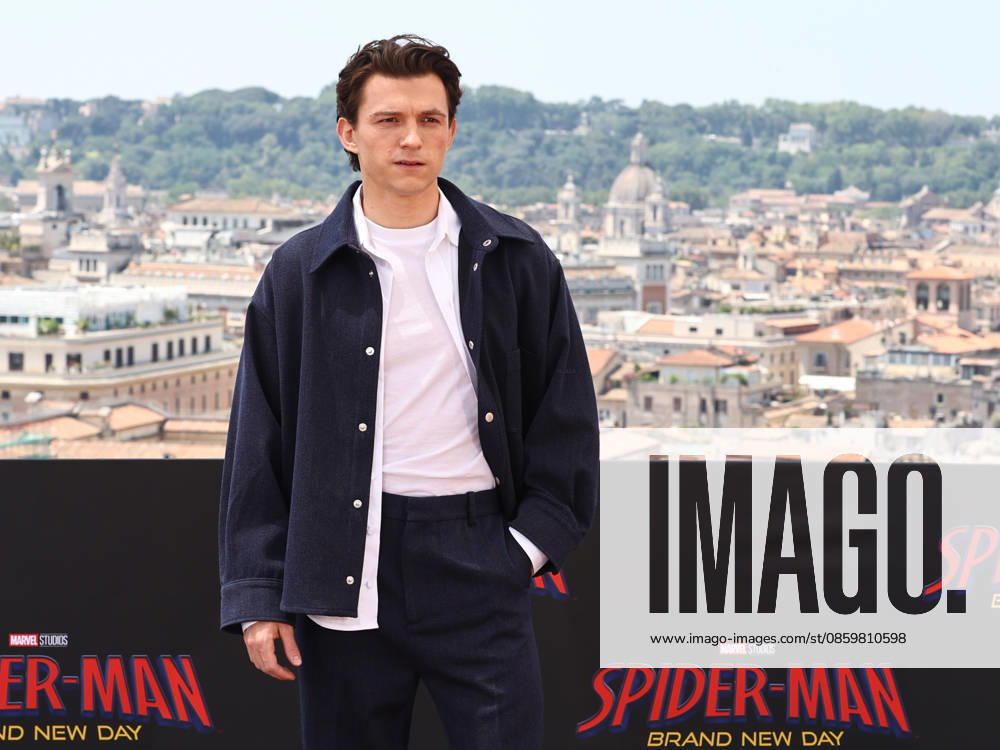 IPA85968589 - Rome, Hotel De la Ville, photocall for the movie Spider-Man: A New Beginning. Pictured: Tom Holland