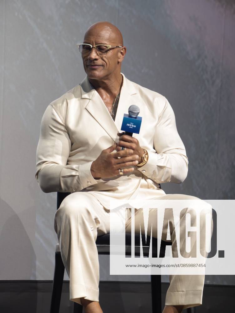 Dwayne Johnson, American actor and professional wrestler, attends a special press event for his live-action Moana movie at The Walt Disney Grand Theatre in Shanghai Disney Resort on June 23, 2026 in Shanghai, China.