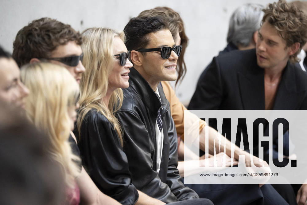 Kate Moss, Rami Malek and other celebrities at the Saint Laurent Spring Summer 2027 men’s fashion show during Paris Fashion Week on June 23, 2026, in Paris, France,detected_source_language