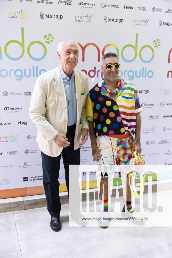 Presentation of the Official MADO 2026 Program Thyssen Director Evelio Acevedo and sculptor Okuda during the official presentation of the MADO 2026 program, at the Thyssen-Bornemisza National Museum on June 24, 2026, in Madrid, Spain. The full lineup of stages, free concerts, guest artists, and cultural activities that will mark this year’s LGBTIQ Pride festivities has been officially unveiled. JUNE 24, 2026 Jesús Hellí Madrid, Spain,detected_source_language
