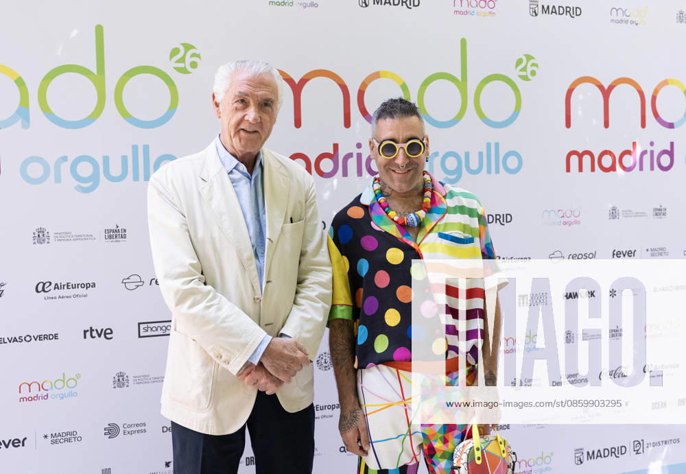 Presentation of the Official MADO 2026 Program Thyssen Director Evelio Acevedo and sculptor Okuda during the official presentation of the MADO 2026 program, at the Thyssen-Bornemisza National Museum on June 24, 2026, in Madrid, Spain. The full lineup of stages, free concerts, guest artists, and cultural activities that will mark this year’s LGBTIQ Pride festivities has been officially unveiled. JUNE 24, 2026 Jesús Hellí Madrid, Spain,detected_source_language
