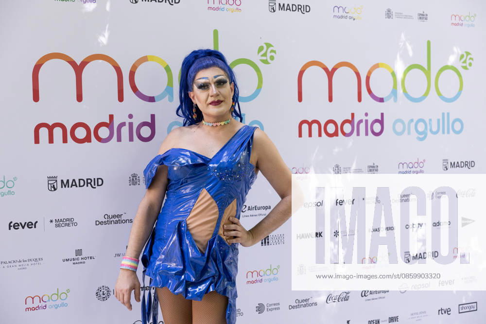 Presentation of the Official MADO 2026 Program Drag queen Dona Mercadona during the official presentation of the MADO 2026 program at the Thyssen-Bornemisza National Museum on June 24, 2026, in Madrid, Spain. The full lineup of stages, free concerts, guest artists, and cultural activities that will mark this year’s LGBTIQ Pride festivities has been officially unveiled. JUNE 24, 2026 Jesús Hellí Madrid, Spain,detected_source_language