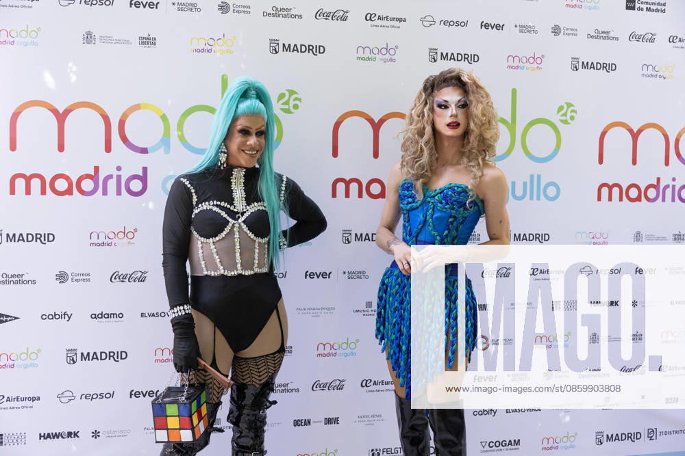 Presentation of the Official MADO 2026 Program Drag queens Paquita Colita d and Valkoba Drag i during the official presentation of the MADO 2026 program at the Thyssen-Bornemisza National Museum on June 24, 2026, in Madrid, Spain. The full lineup of stages, free concerts, guest artists, and cultural activities that will mark this year’s LGBTIQ Pride festivities has been officially unveiled. JUNE 24, 2026 Jesús Hellí Madrid, Madrid, Spain,detected_source_language