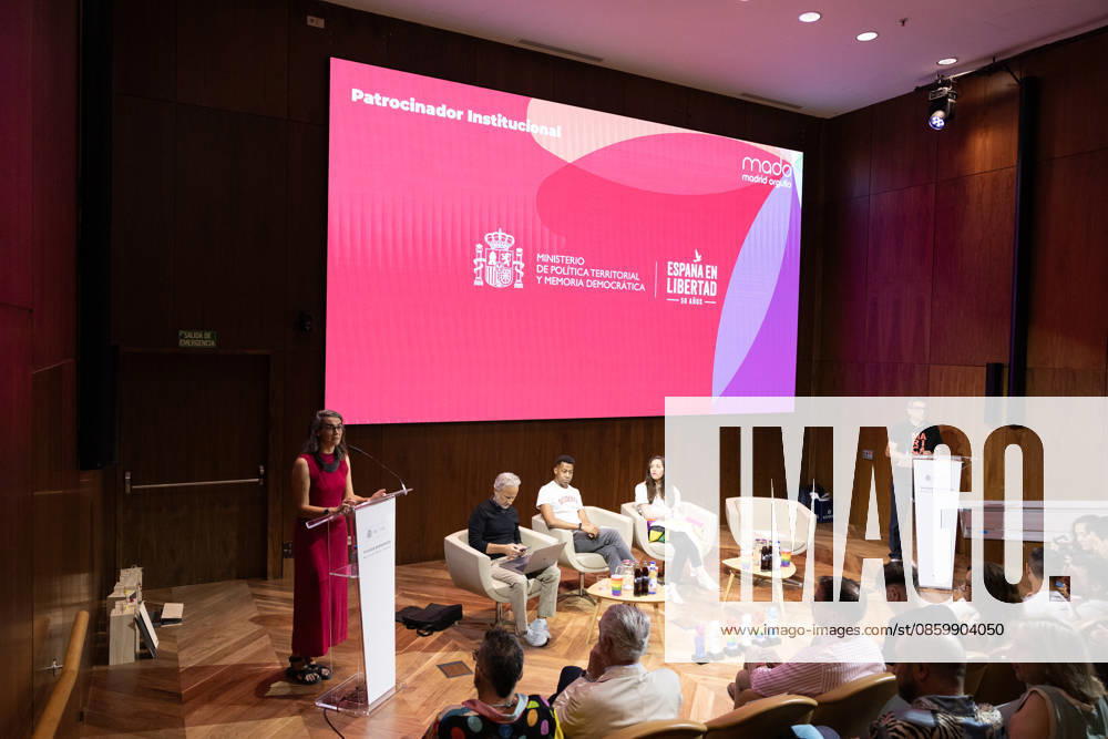 Presentation of the Official MADO 2026 Program Historian Carmina Gustrán i during the official presentation of the MADO 2026 program at the Thyssen-Bornemisza National Museum on June 24, 2026, in Madrid, Spain. The full lineup of stages, free concerts, guest artists, and cultural activities that will mark this year’s LGBTIQ Pride festivities has been officially unveiled. JUNE 24, 2026 Jesús Hellí Madrid, Madrid, Spain,detected_source_language
