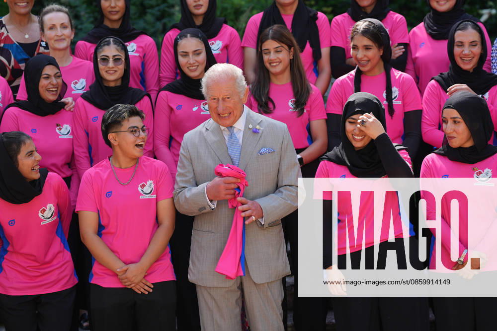 King Charles III meets Afghan Refugee Women s Cricket Team King Charles III is presented with a signed cricket shirt during a meeting with members of the Afghan Refugee Women s Cricket Team, at Clarence House, London. The team was set up during the Afghan Republic in 2010, but lost their recognition as a national team following the Taliban s return to power. Most members of the women s cricket team fled the country, and the majority are now based in Australia, where they have rebuilt their lives as refugees, and campaign for recognition. Picture date: Wednesday June 24, 2026., Credit:Yui Mok PA ROTA - B68 Avalon UK, London