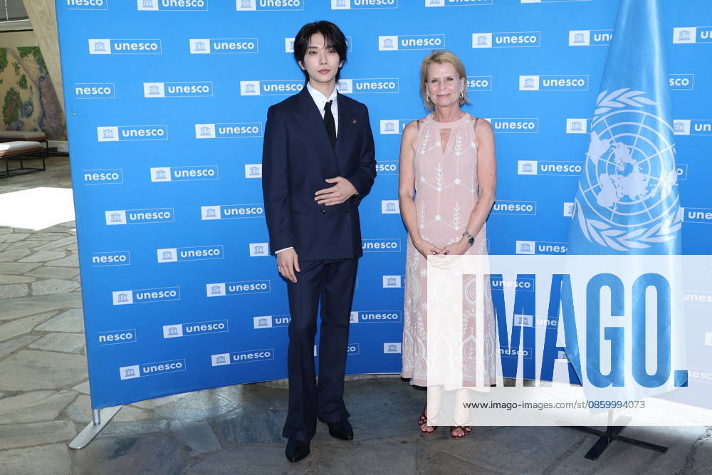 UNESCO & K-pop Band SEVENTEEN Support Youth-led Projects - Paris Joshua Hong and Åsa Regnér attend attend the launch of the Global Youth Grant Scheme Scale-Up Phase at UNESCO on June 25, 2026 in Paris, France. Photo by Jerome Domine ABACAPRESS.COM Paris France