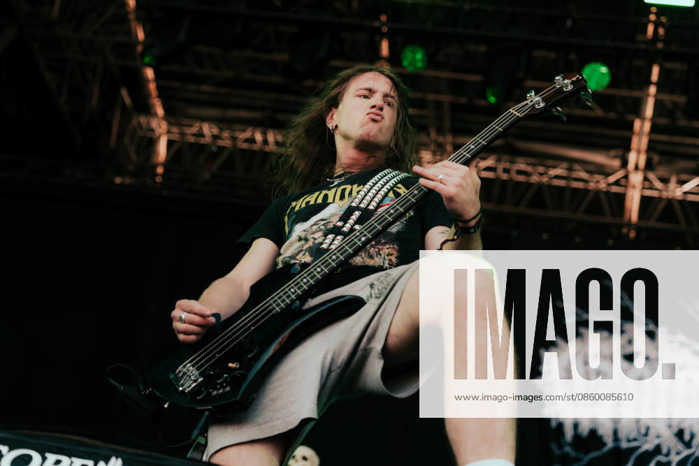 Gatecreeper live at Copenhell 2026 Copenhagen, Denmark. 25th, June 2026. The American death metal band Gatecreeper performs a live concert during the Danish heavy metal festival Copenhell 2026 in Copenhagen. Here bass player Alex Brown is seen live on stage. Denmark, Copenhagen