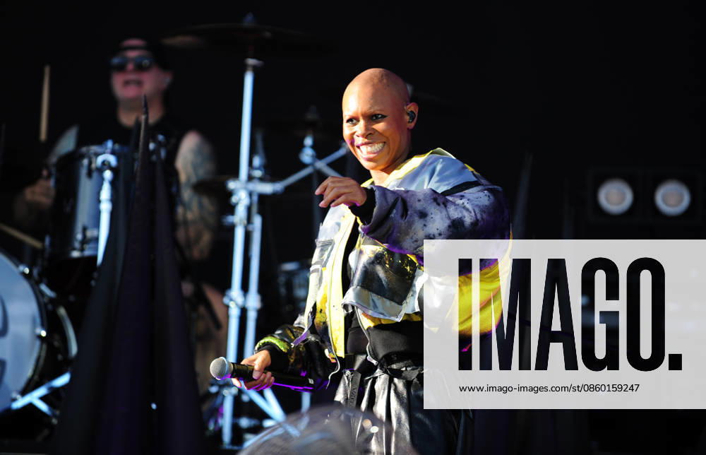 Skunk Anansie, iconic British Alternative Rock Band perform their greatest hits, widely celebrated as a pivotal force in 1990 s Brit-rock Featuring: Skunk Anansie Where: Exeter, United Kingdom When: 26 Jun 2026 Credit: Harry Schofield Cover Images . NOT FOR USE BY NEWSPAPERS BASED IN THE UK.