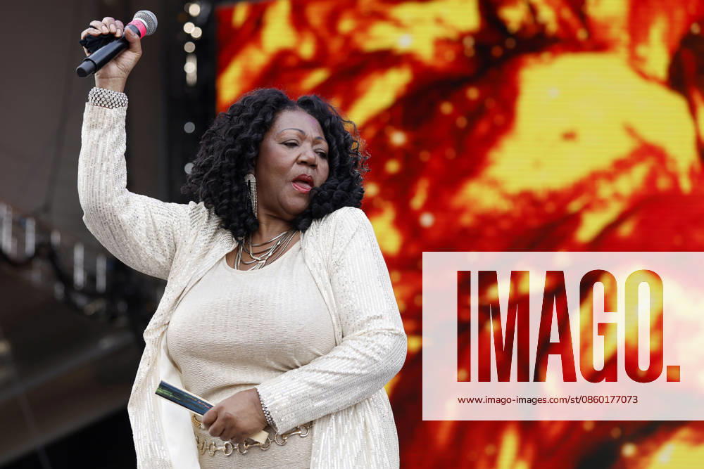 Singer Liz Mitchell of the group Boney M at the 2026 Rainbow Festival at Fühlinger See. Markus Krampe s Rainbow Festival takes place as part of ColognePride. Cologne, June 27, 2026, North Rhine-Westphalia, Germany