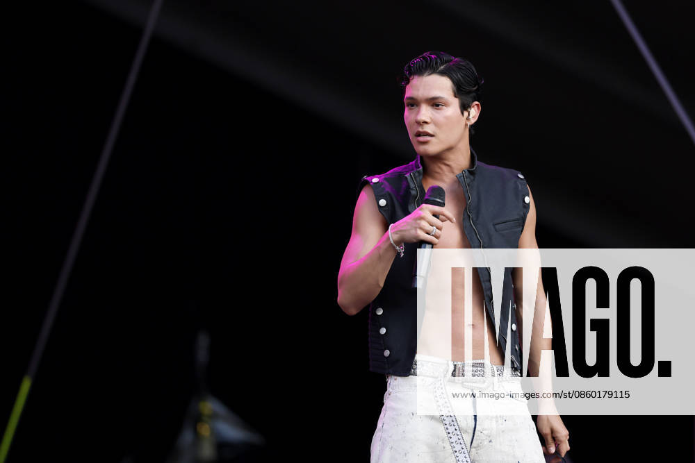 Singer Omar Rudberg at the 2026 Rainbow Festival at Fühlinger See. Markus Krampe s Rainbow Festival takes place as part of ColognePride. Cologne, June 27, 2026, North Rhine-Westphalia, Germany
