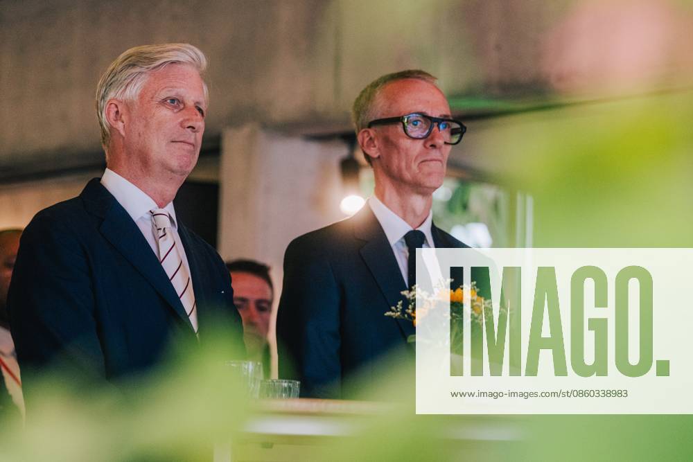 King Philippe - Filip of Belgium and Koen Doens, Director-General for International Partnerships at the European Commission pictured during a royal visit for the celebration of the 100th Anniversary of Virunga National Park at the Meise Botanical Garden, on Monday 29 June 2026. EMILExWINDAL 179906709