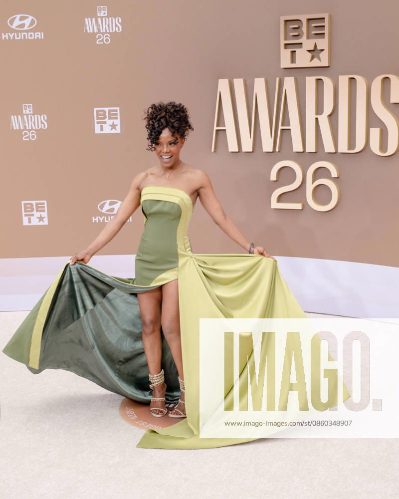 NADEGE AUGUST attends the 2026 BET Awards: Red Carpet. Los Angeles USA - ZUMAb173 20260628_aap_b173_220