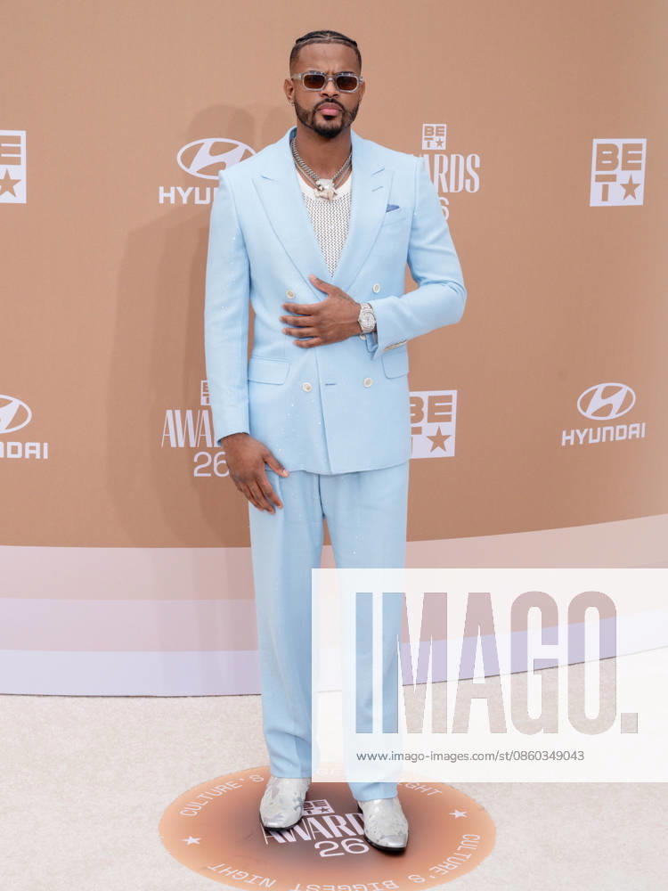American actor and singer TREVOR JACKSON attends the 2026 BET Awards: Red Carpet. Los Angeles USA - ZUMAb173 20260628_aap_b173_240