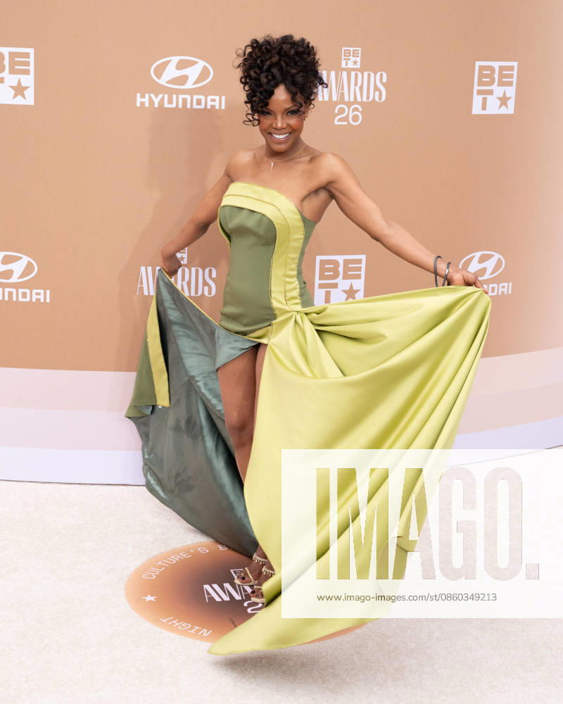 NADEGE AUGUST attends the 2026 BET Awards: Red Carpet. Los Angeles USA - ZUMAb173 20260628_aap_b173_243