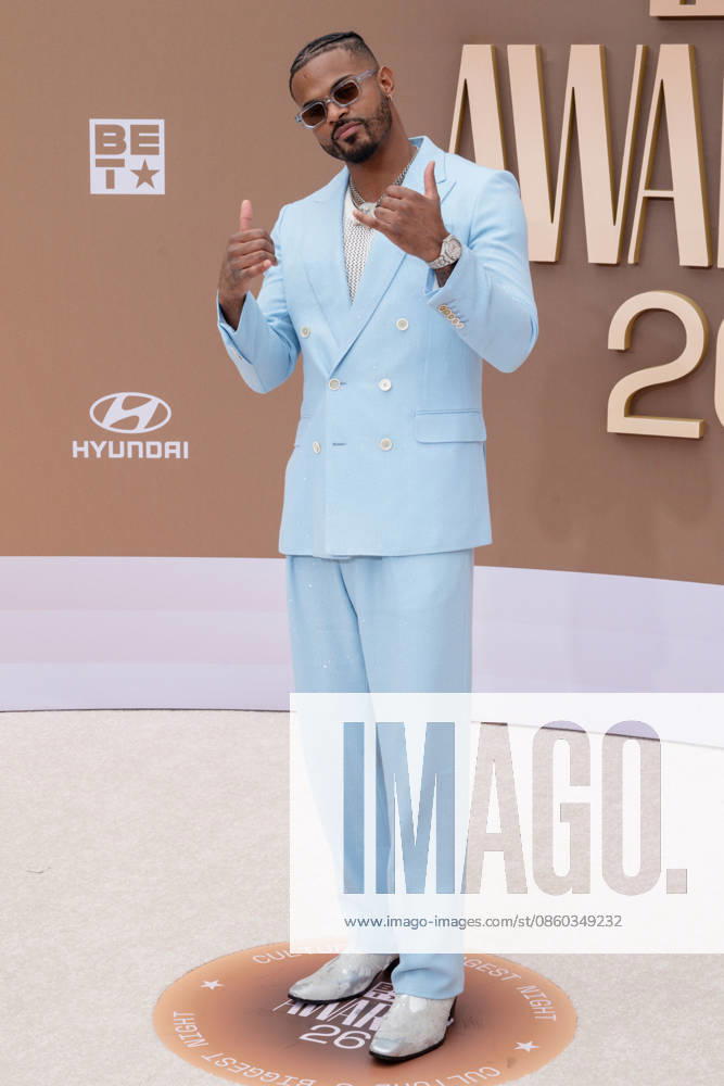 American actor and singer TREVOR JACKSON attends the 2026 BET Awards: Red Carpet. Los Angeles USA - ZUMAb173 20260628_aap_b173_253