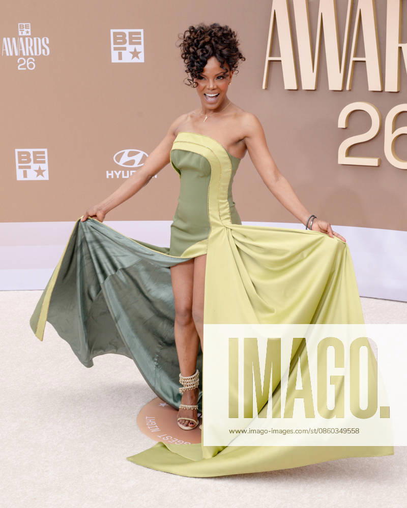 NADEGE AUGUST attends the 2026 BET Awards: Red Carpet. Los Angeles USA - ZUMAb173 20260628_aap_b173_266