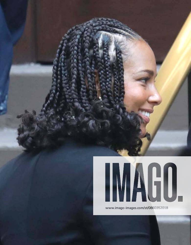 Singer ALICIA KEYS seen at music mogul Clive Davis s Funeral held at Central Synagogue in midtown Manhattan. New York USA - ZUMAk03_ 20260629_zaf_k03_069
