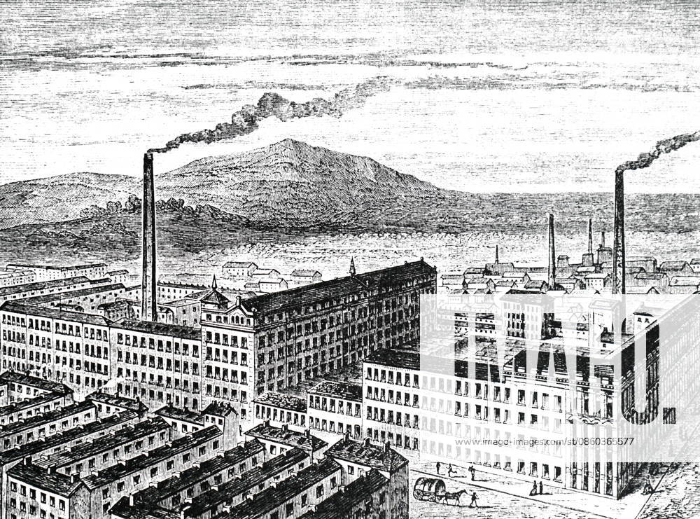 An engraving depicting the York Street Flax Mill, Belfast An engraving depicting the York Street Flax Mill, Belfast. Founded by Mulholland in 1830 when the population of Belfast was approximately 50,000: by 1866 the population was 150,000. Dated 19th century Editorial use only. All other uses to be cleared with the copyright owner (World History Archive), in advance., WHA_136_0702.jpg, York Street Flax Mill; Belfast; Mulholland; 1830; population; 50,000; 1866; 150,000; engraving; 19th century; industrial revolution; textile industry; historical building; architecture; Northern Ireland; urban development; industrialization; cityscape; urban growth; historical landmark; industrial heritage; Irish history; manufacturing;