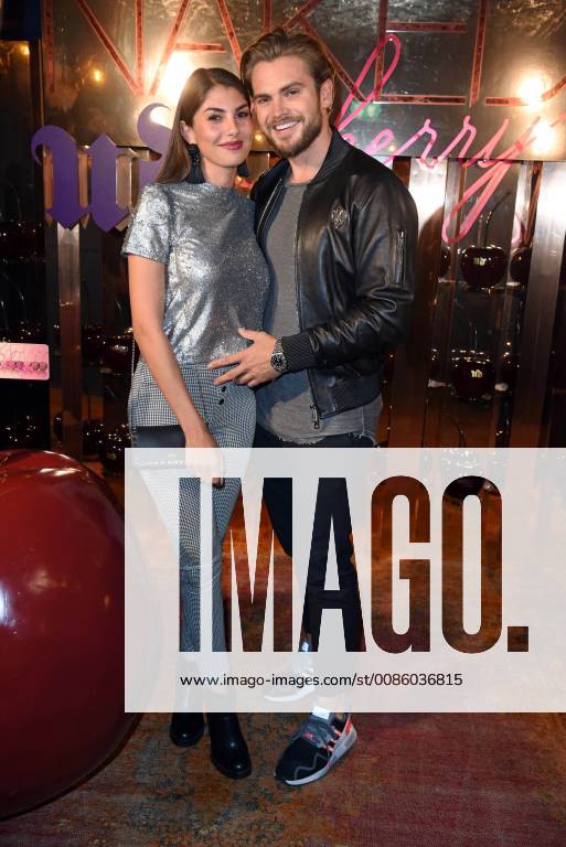 Johannes Haller with girlfriend Yeliz Koc at the Urban Decay Naked Cherry Launch Event at Hotel Provocateur in Berlin on 15 10 2018
