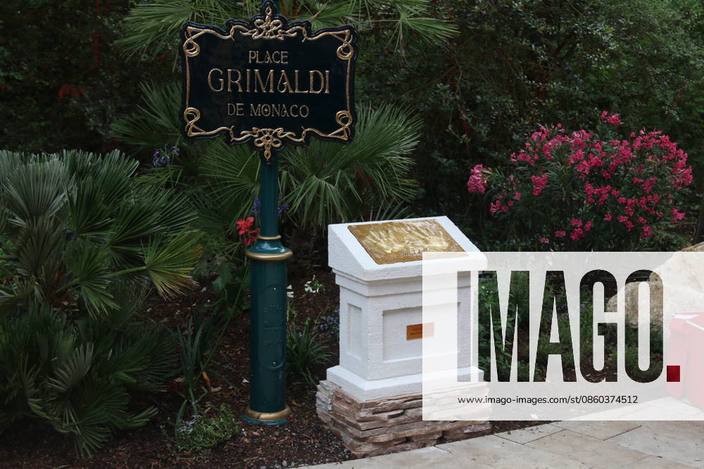 The handprints of Prince Albert II of Monaco at the dedication of the Monaco area at Europa-Park in Rust