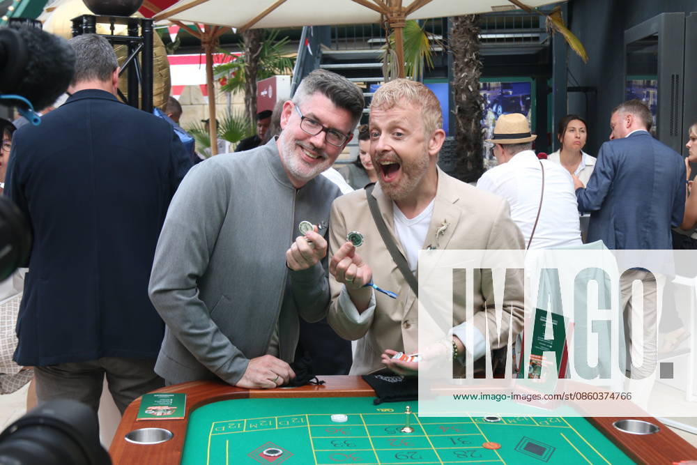 Paul Reeves and Ross Antony at the grand opening of the Monaco area at Europa-Park Rust