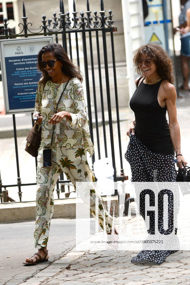Semi-Exclusive: Karine Le Marchand, Sandra Sisley Thylane Blondeau and Benjamin Attal leaving their civil wedding ceremony at the town hall of Paris’s 16th arrondissement on June 29, 2026 Paris, France