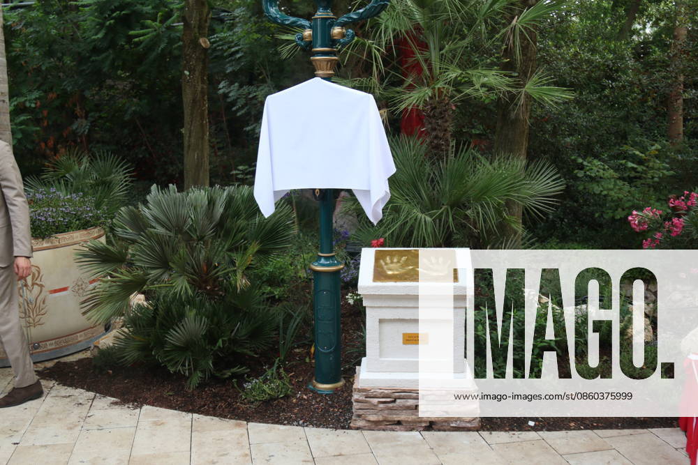 The handprints of Prince Albert II of Monaco at the dedication of the Monaco area at Europa-Park in Rust