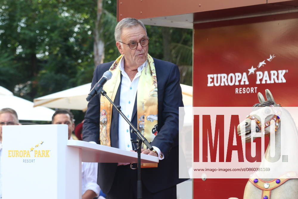 Roland Mack at the opening of the Monaco area at Europa-Park in Rust