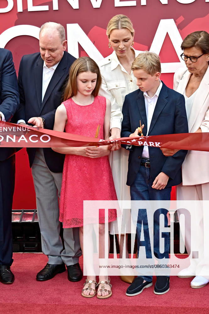 Inauguration of the Monaco Theme Area at Europapark: Prince Albert II, Princess Charlene, Prince Jacques, and Princess Gabriella of Monaco at the opening of the Monaco theme area on June 29, 2026, at Europapark in Rust 20260629MWI132293