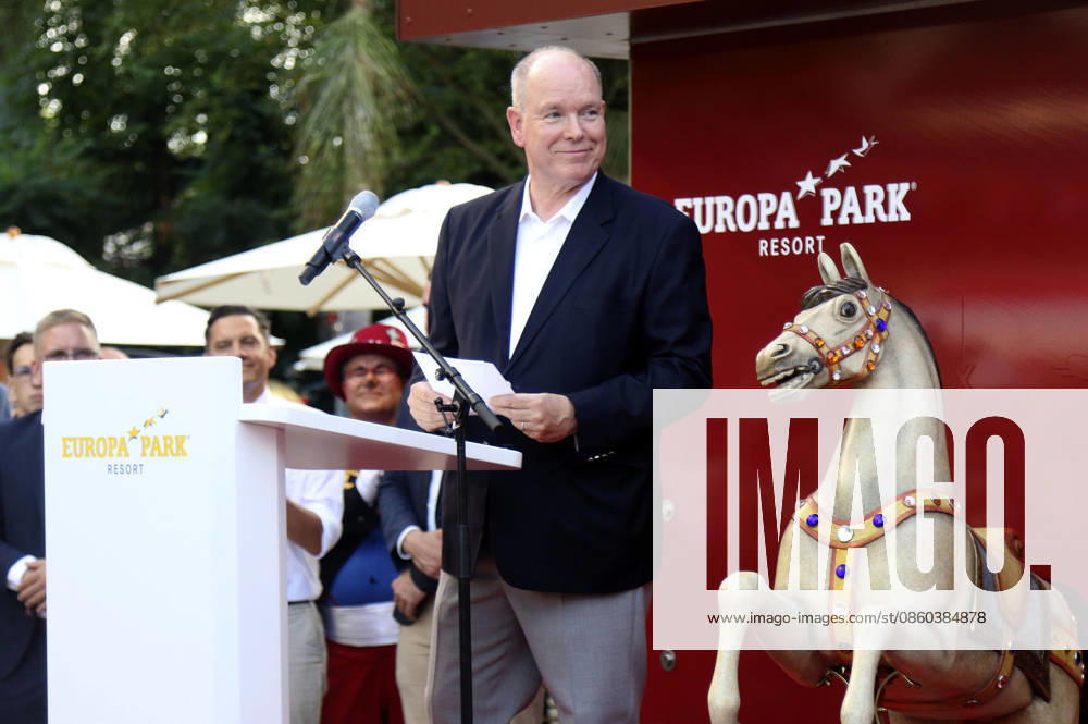 Albert II, Prince of Monaco, at the inauguration of the Monaco theme area at Europa-Park in Rust, June 29, 2026 Foto:xAgenturxWehnertx xGränzdörferx xFuturexImagex monaco_6630