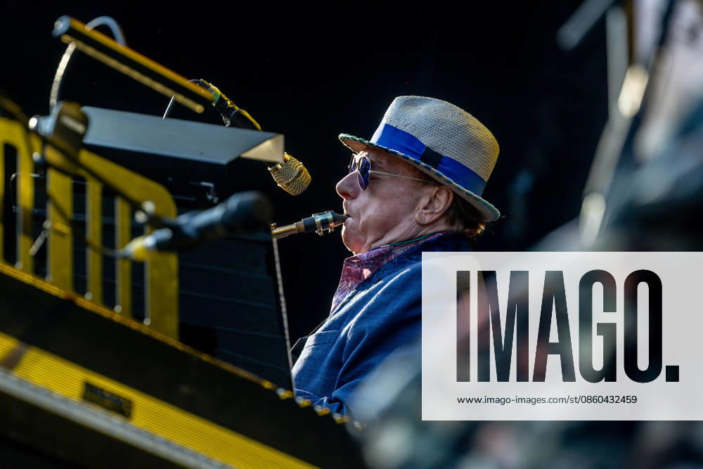Van Morrison Concert at Noches del Botánico in Madrid. THESE PHOTOGRAPHS MAY BE USED SOLELY FOR INFORMATIONAL AND EDITORIAL PURPOSES AND ONLY IN DIRECT CONNECTION WITH THE EVENT THAT GAVE RISE TO THEM. THE AUTHORIZATION GRANTED FOR THEIR PUBLICATION BY EXILE PRODUCTIONS LIMITED IS VALID FOR SIX MONTHS, THEREFORE, AFTER THIS PERIOD, YOU MUST DELETE THE PHOTOGRAPHS AND NOT USE THEM AGAIN. Singer, songwriter, and musician Van Morrison performs during his concert at Noches del Botánico in Madrid, at the Alfonso XIII Royal Botanical Garden, on June 30, 2026, in Madrid, Spain. June 30, 2026, Madrid, Spain