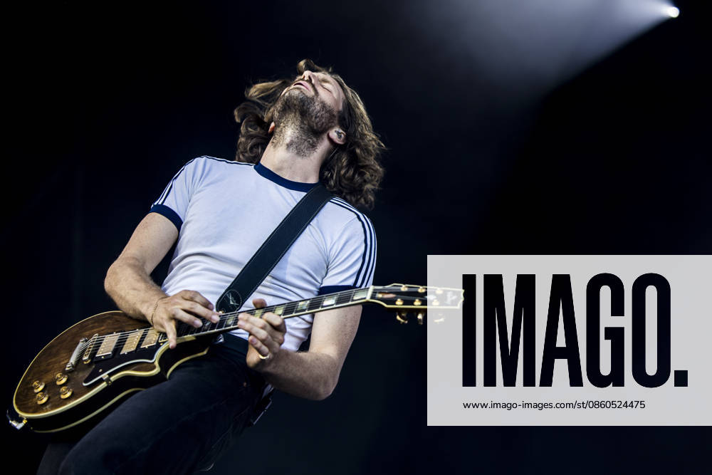 Wolf Alice live at Roskilde Festival 2026 Roskilde, Denmark. 01st, July 2026. The British alternative rock band Wolf Alice performs a live concert during the Danish music festival Roskilde Festival 2026 in Roskilde. Here guitarist Joff Oddie is seen live on stage. Denmark, Roskilde