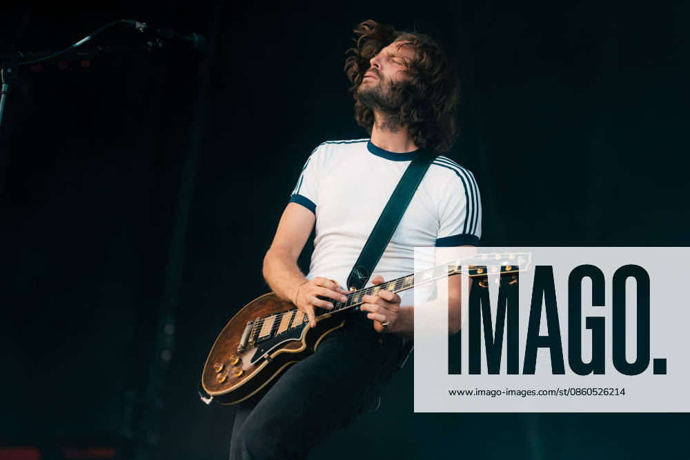 Wolf Alice live at Roskilde Festival 2026 Roskilde, Denmark. 01st, July 2026. The British alternative rock band Wolf Alice performs a live concert during the Danish music festival Roskilde Festival 2026 in Roskilde. Here guitarist Joff Oddie is seen live on stage. Denmark, Roskilde