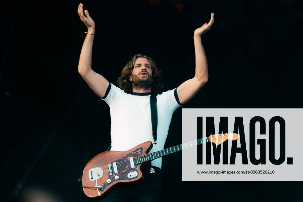 Wolf Alice live at Roskilde Festival 2026 Roskilde, Denmark. 01st, July 2026. The British alternative rock band Wolf Alice performs a live concert during the Danish music festival Roskilde Festival 2026 in Roskilde. Here guitarist Joff Oddie is seen live on stage. Denmark, Roskilde