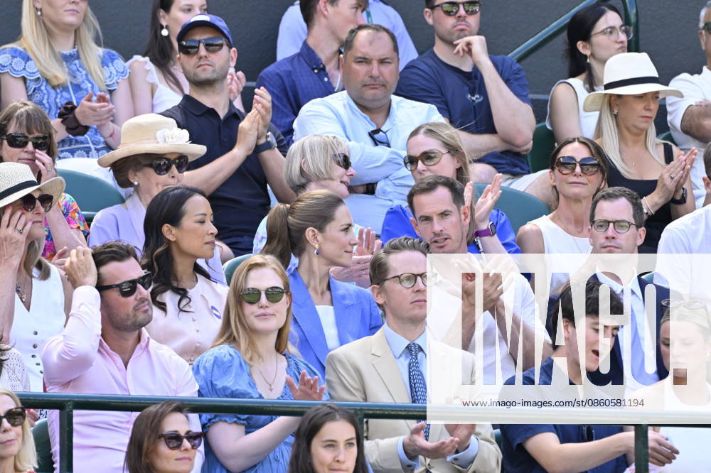 Tennis - Wimbledon 2026 - ITF - The Championships - 02 06 2026 - Tennis - Wimbledon 2026 - ITF - The Championships - 02 06 2026 - Kate Princesse de Galles assiste au match sur le court numero 1 en compagnie d Andy Murray - Amgleterre London