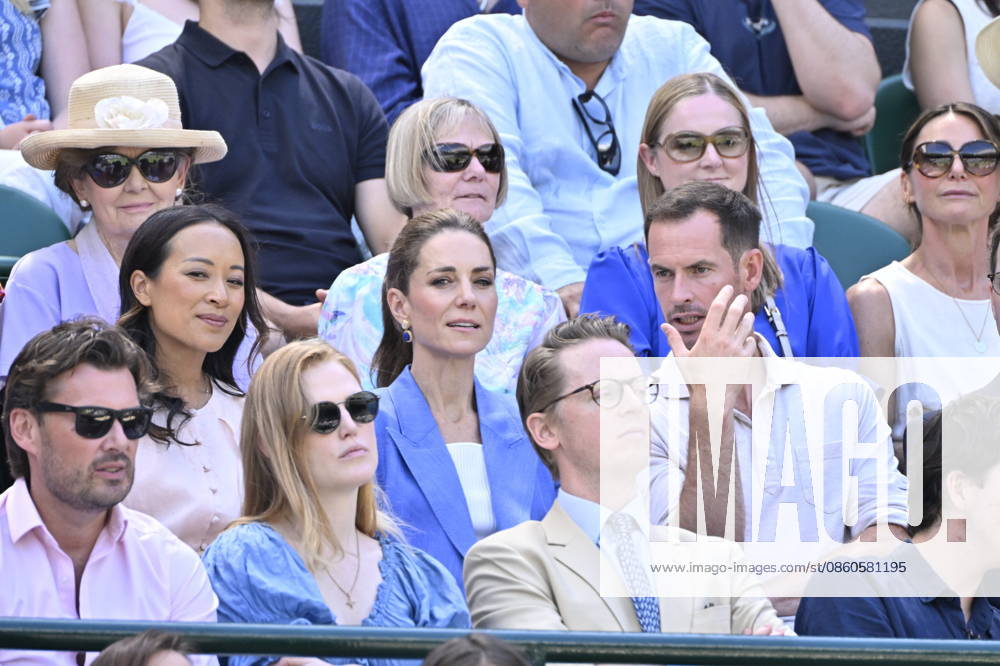 Tennis - Wimbledon 2026 - ITF - The Championships - 02 06 2026 - Tennis - Wimbledon 2026 - ITF - The Championships - 02 06 2026 - Kate Princesse de Galles assiste au match sur le court numero 1 en compagnie d Andy Murray - Amgleterre London