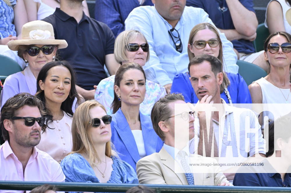 Tennis - Wimbledon 2026 - ITF - The Championships - 02 06 2026 - Tennis - Wimbledon 2026 - ITF - The Championships - 02 06 2026 - Kate Princesse de Galles assiste au match sur le court numero 1 en compagnie d Andy Murray - Amgleterre London