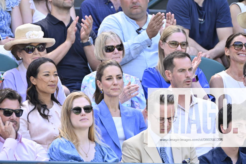 Tennis - Wimbledon 2026 - ITF - The Championships - 02 06 2026 - Tennis - Wimbledon 2026 - ITF - The Championships - 02 06 2026 - Kate Princesse de Galles assiste au match sur le court numero 1 en compagnie d Andy Murray - Amgleterre London