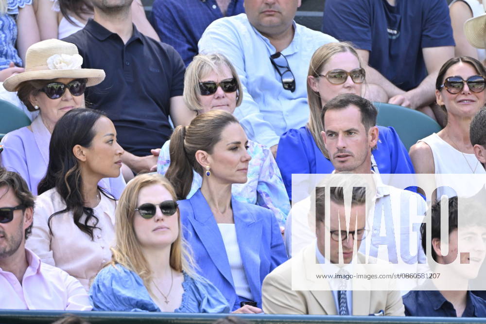 Tennis - Wimbledon 2026 - ITF - The Championships - 02 06 2026 - Tennis - Wimbledon 2026 - ITF - The Championships - 02 06 2026 - Kate Princesse de Galles assiste au match sur le court numero 1 en compagnie d Andy Murray - Amgleterre London