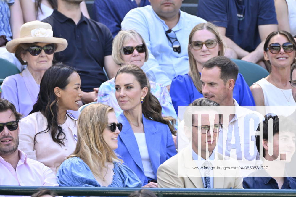 Tennis - Wimbledon 2026 - ITF - The Championships - 02 06 2026 - Tennis - Wimbledon 2026 - ITF - The Championships - 02 06 2026 - Kate Princesse de Galles assiste au match sur le court numero 1 en compagnie d Andy Murray - Amgleterre London