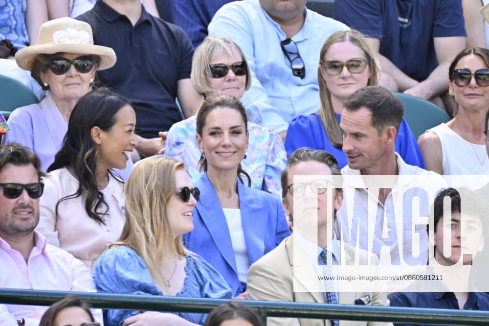 Tennis - Wimbledon 2026 - ITF - The Championships - 02 06 2026 - Tennis - Wimbledon 2026 - ITF - The Championships - 02 06 2026 - Kate Princesse de Galles assiste au match sur le court numero 1 en compagnie d Andy Murray - Amgleterre London