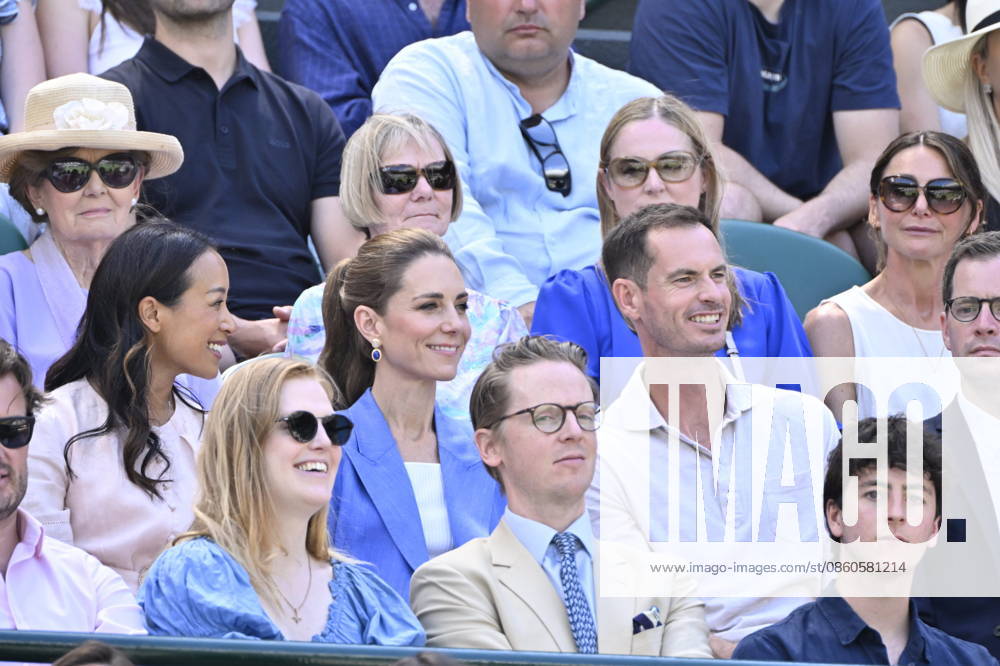 Tennis - Wimbledon 2026 - ITF - The Championships - 02 06 2026 - Tennis - Wimbledon 2026 - ITF - The Championships - 02 06 2026 - Kate Princesse de Galles assiste au match sur le court numero 1 en compagnie d Andy Murray - Amgleterre London