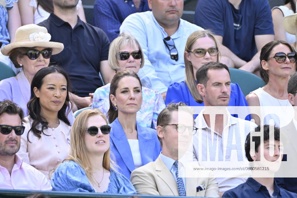 Tennis - Wimbledon 2026 - ITF - The Championships - 02 06 2026 - Tennis - Wimbledon 2026 - ITF - The Championships - 02 06 2026 - Kate Princesse de Galles assiste au match sur le court numero 1 en compagnie d Andy Murray - Amgleterre London